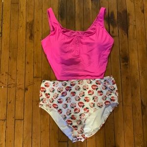 Strawberry high waisted bikini